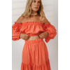 BARDOT CROP TOP ORANGE