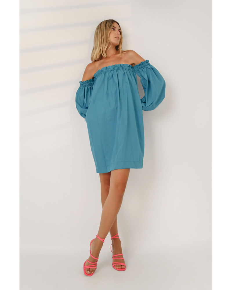 BARDOT MINI DRESS BLUE