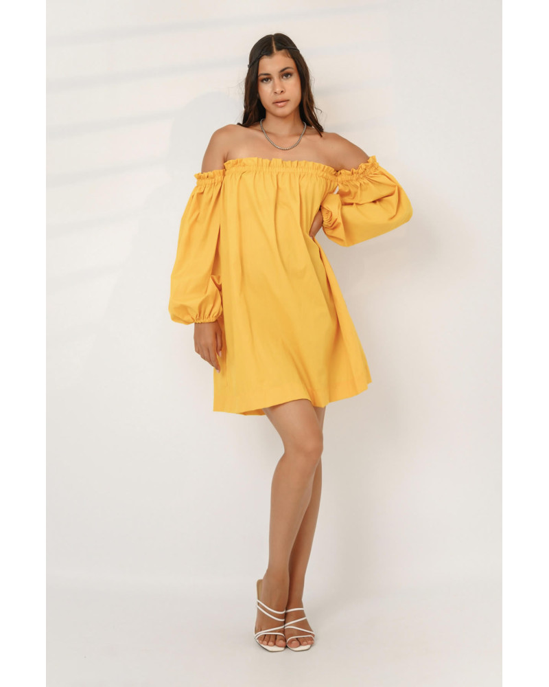 BARDOT MINI DRESS YELLOW