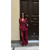 Burgundy Claudia blazer