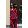 Burgundy Claudia blazer