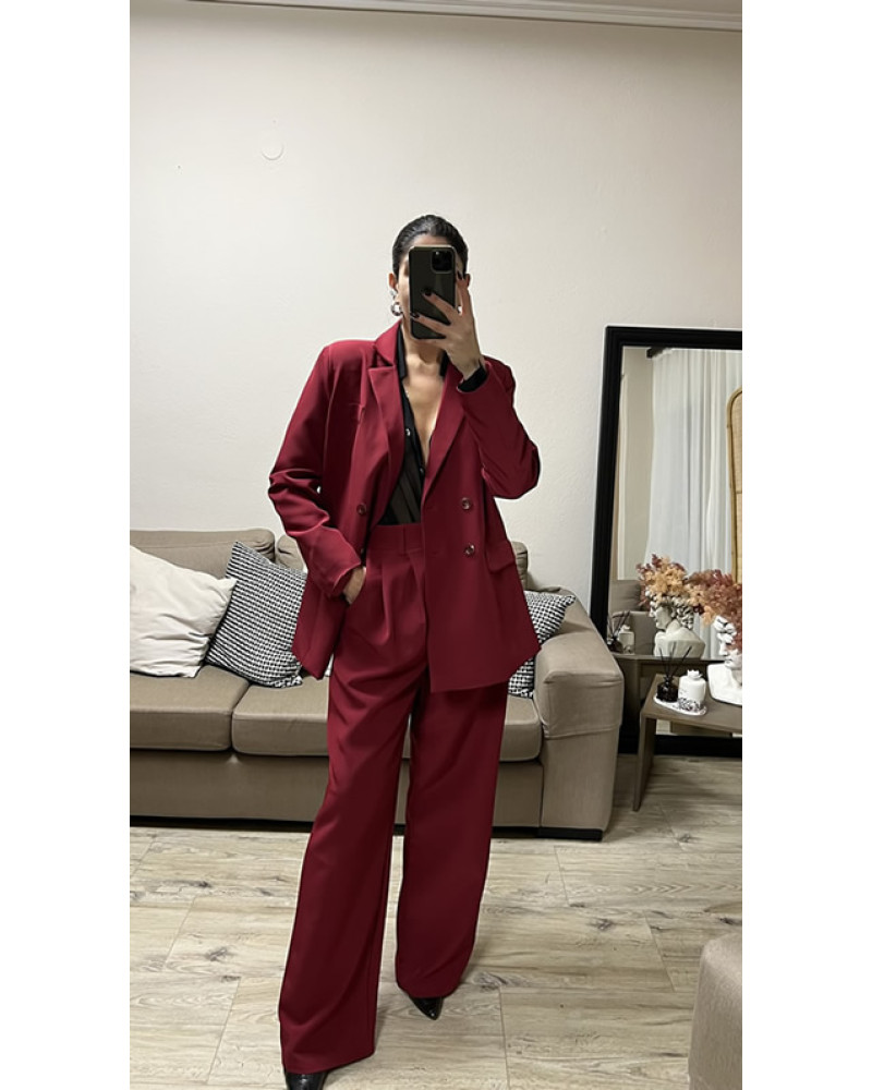 Burgundy Claudia pants