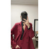 Burgundy Claudia blazer