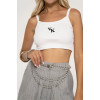 VK white crop top